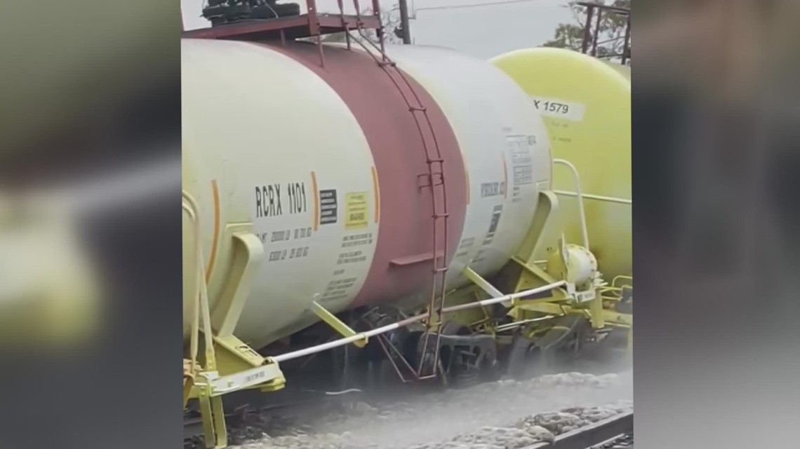Derailed train causes chemical leak, forcing evacuations in St. James Parish