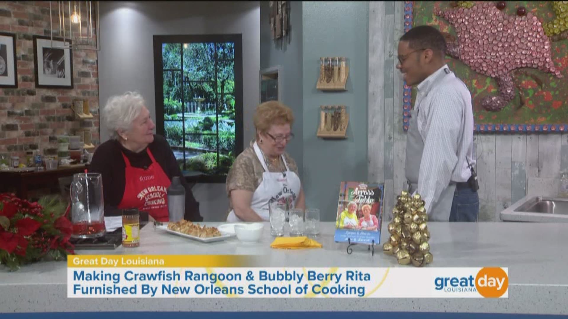 Chefs Anne Leonhard and Harriet Robin with the New Orleans School of Cooking stopped by to prepare an appetizer and alcoholic beverage that makes a perfect pair.