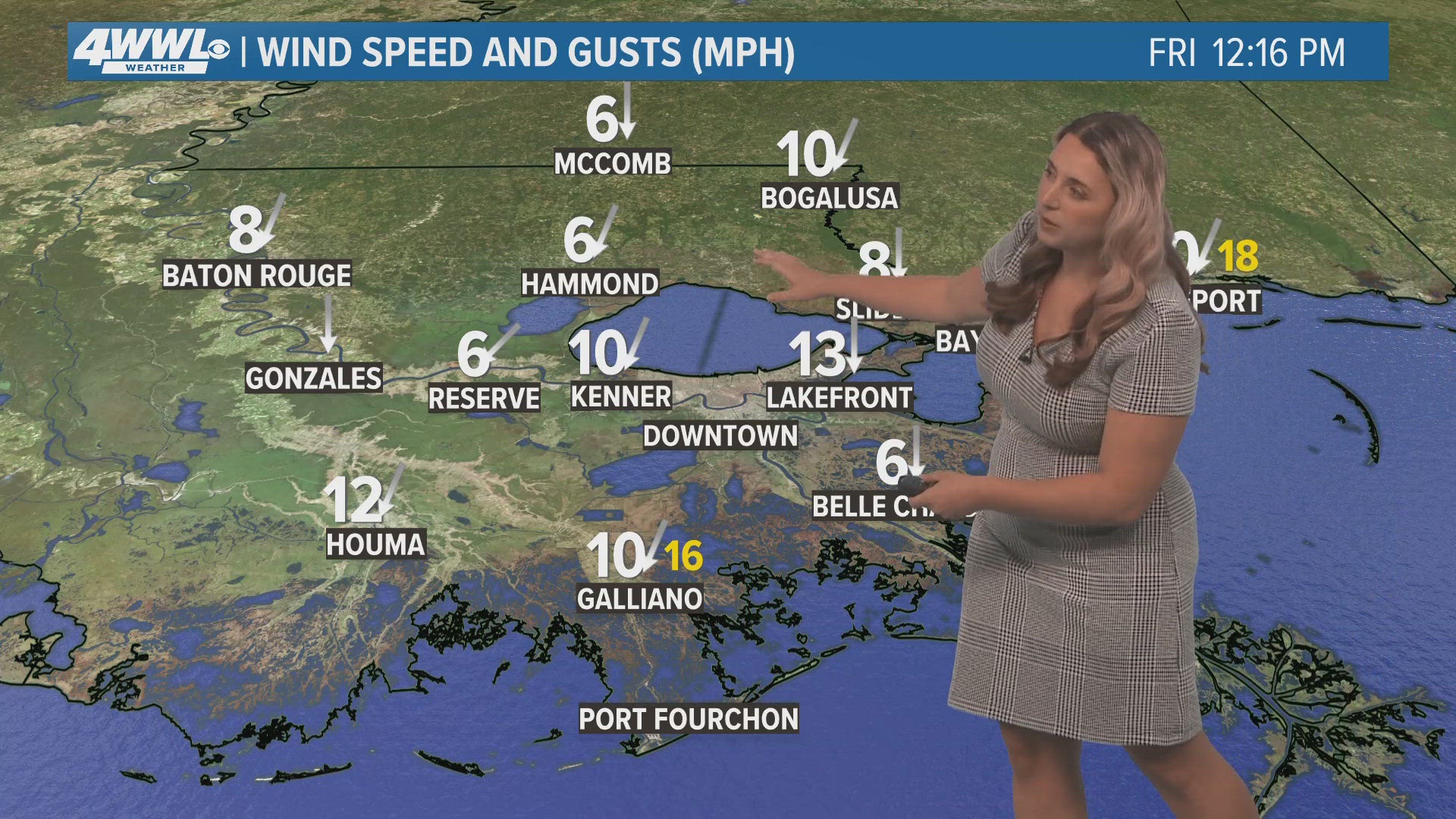 WWL Louisiana meteorologist Alexa Trischler says showers move in later Sunday with more heavy rain early next week.