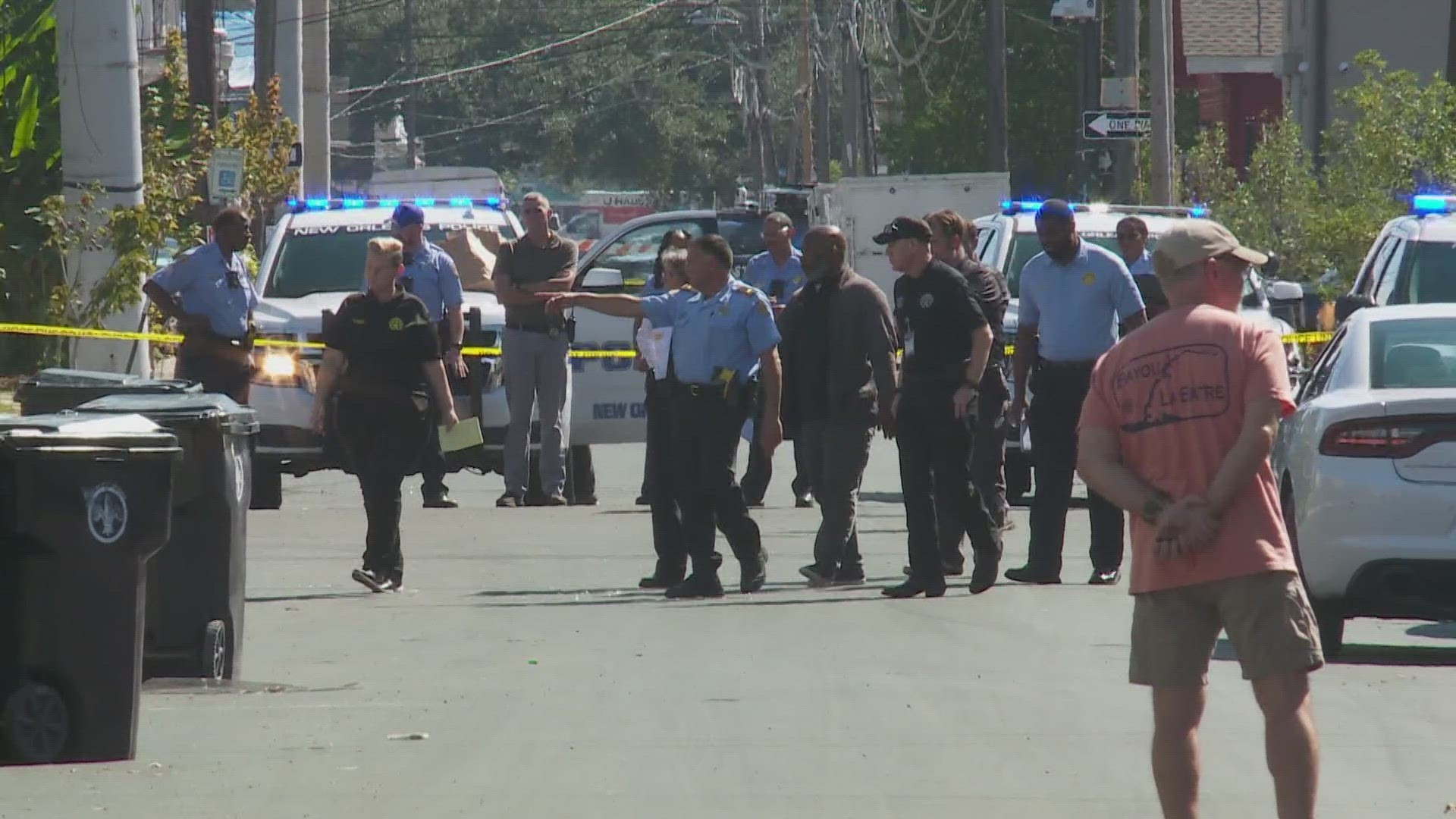 The New Orleans Police Department say an officer fired on an armed suspect when responding to a shooting in the 2000 block of North Dorgenois Street on Friday.