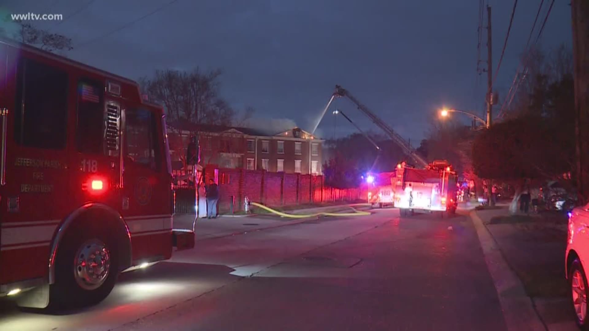 Eyewitness News reporter Meg Farris gives the update on the aftermath of a 2-alarm fire in Old Metairie that left a firefighter in critical condition and displaced dozens of residents.
