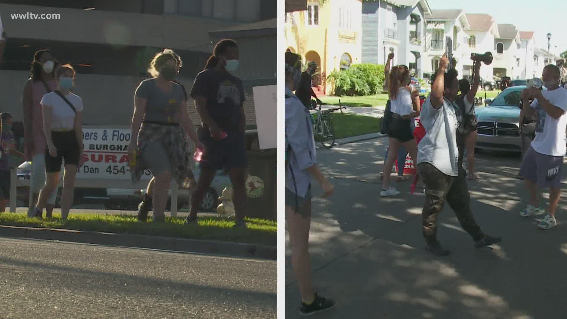 In Orleans, demonstrators blocked the street in front of Mayor LaToya Cantrell’s home. While in Jefferson, a 16-year-old led protesters to the sheriff’s office.