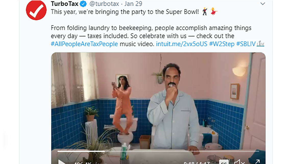 Super Bowl Commercial Watch Party with   AdBlitz : TurboTax