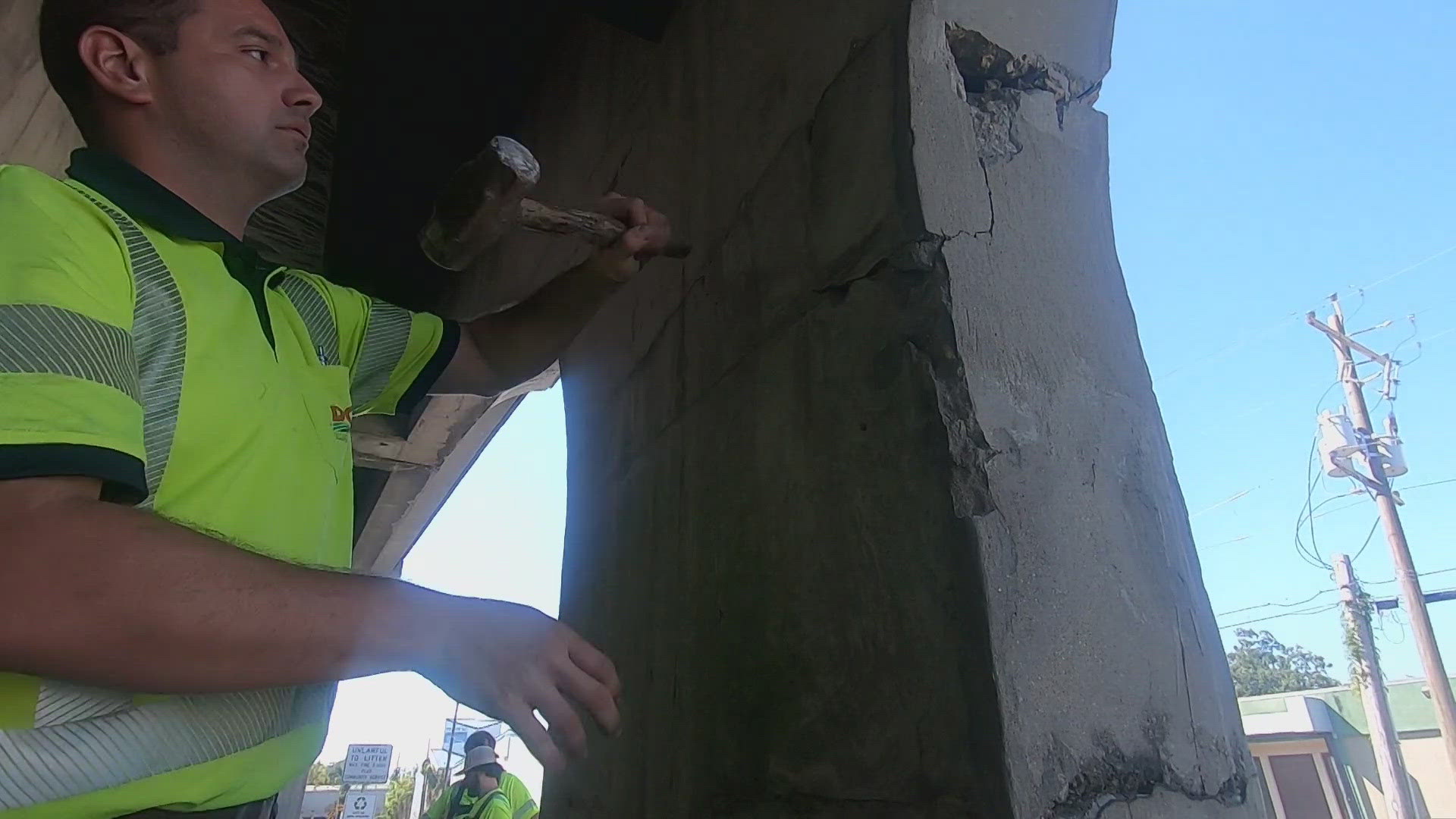 Transportation officials initially told us the bridge was safe, but then decided to take a closer look. WWL's Eleanor Tabone reports that repairs are now underway.