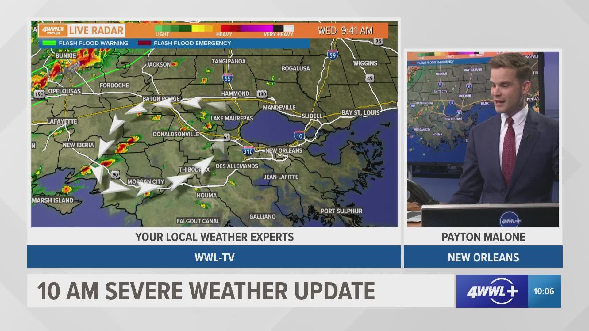 10 AM Severe Weather Update with Meteorologist Payton Malone