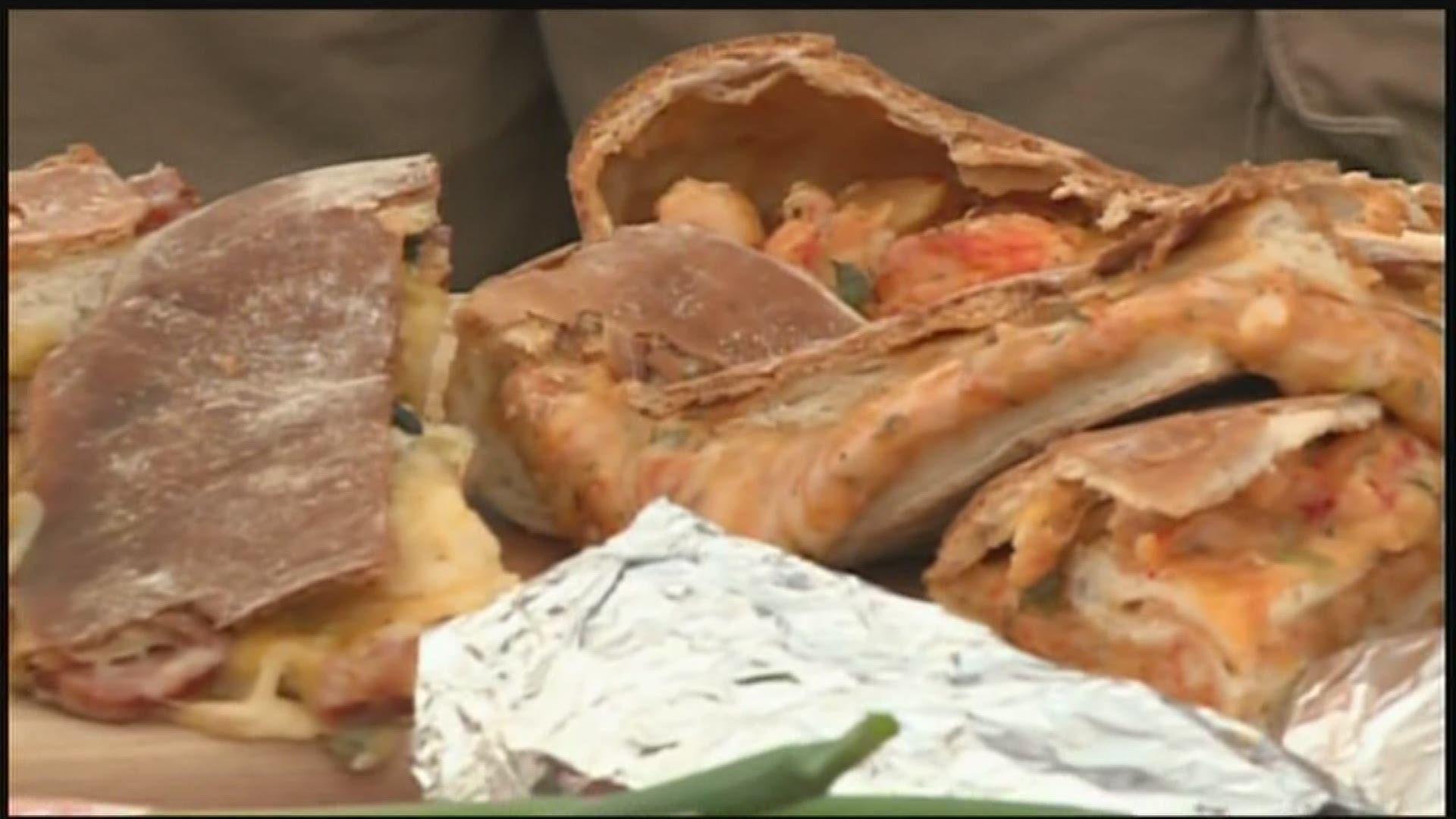 One of the dishes you just have to have when you go to Jazz Fest is the crawfish bread. John Ed Laborde talks about how he created it.