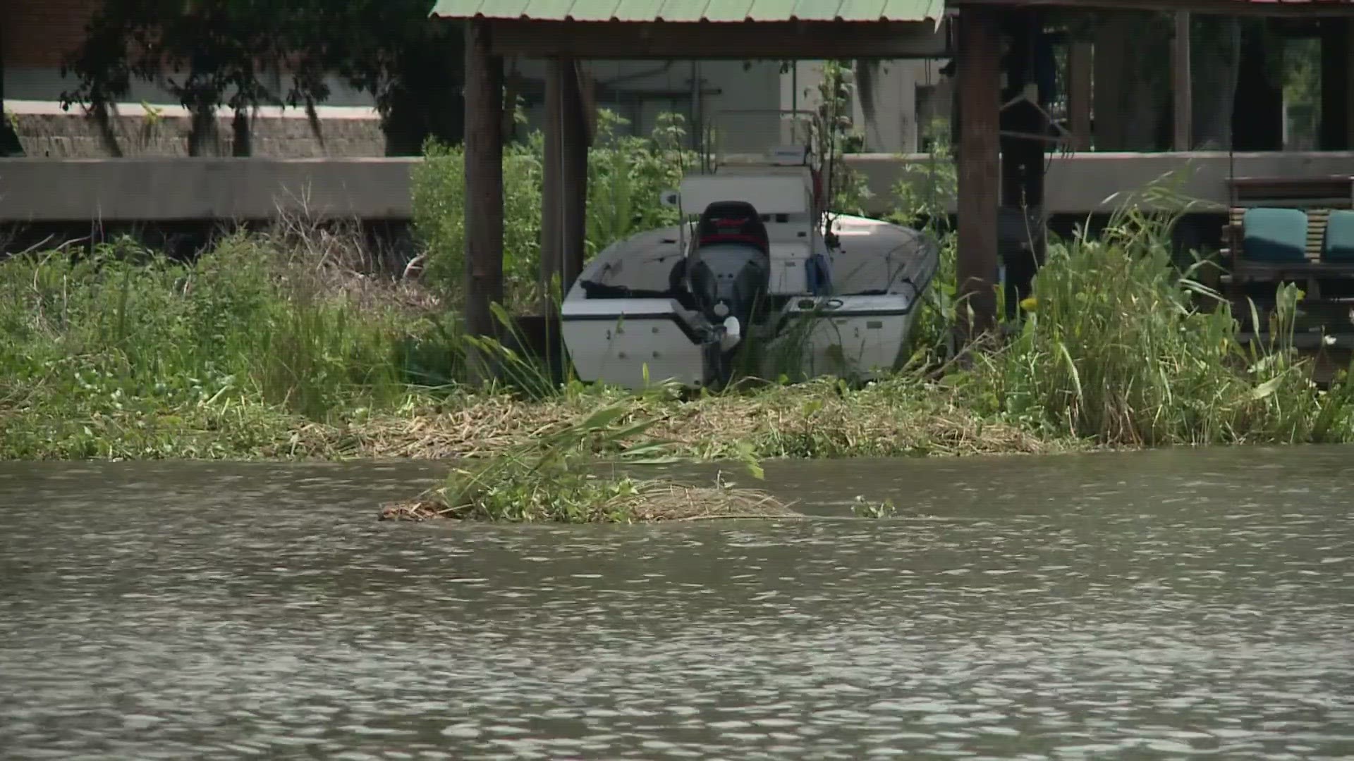 It's a problem for boaters on Bayou Barataria and a lot of it is left over from Hurricane Ida nearly two years ago.