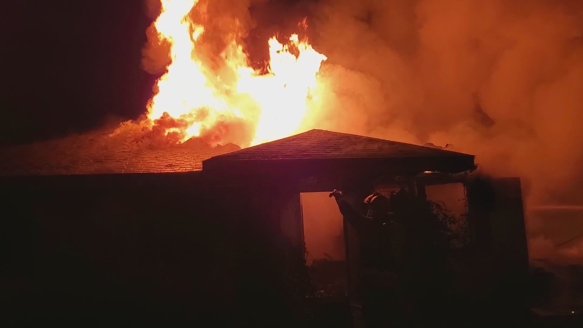 The St. Tammany Parish Fire Protection District No. 11 said the fire started around 11:51 p.m. Monday on Nelson Road in Pearl River.  No one was injured.