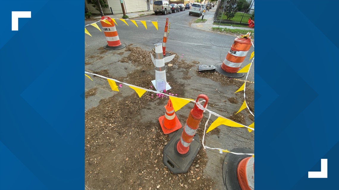 New Orleans' King Cone, a bigger cone for bigger potholes