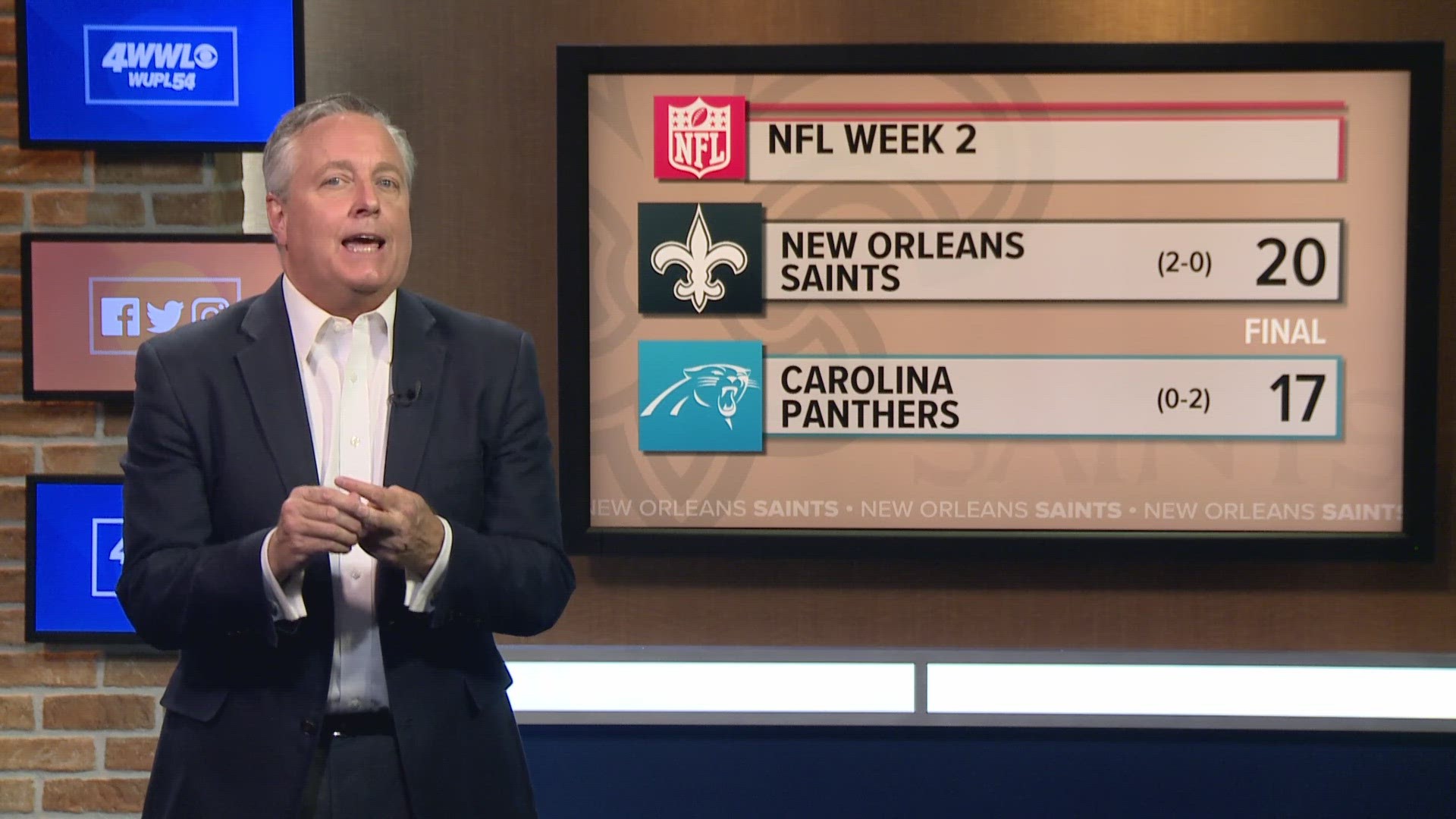WWL-TV sports director Doug Mouton shares his thoughts on the Saints 20-17 win in Carolina.