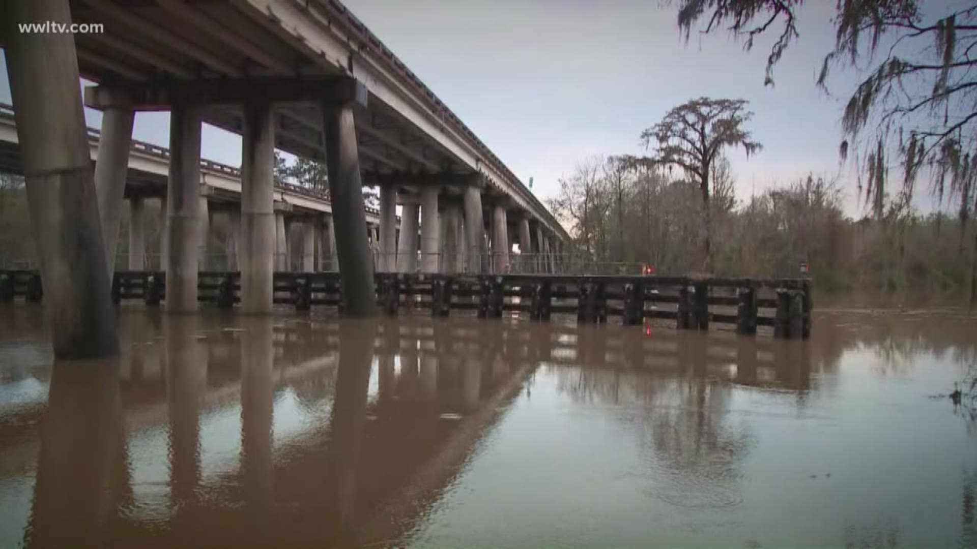 The river is expected to crest 30 ft. Sunday morning.