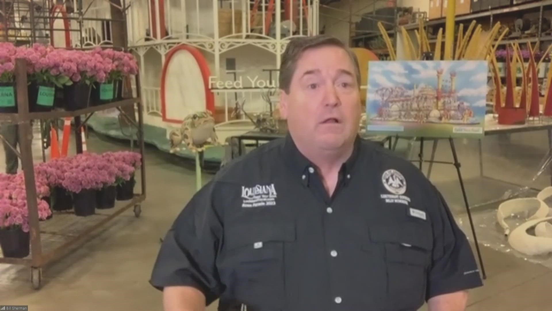 Lt. Governor Billy Nungesser gives a preview of the LA float to be featured in The Rose Parade Monday Jan. 2.