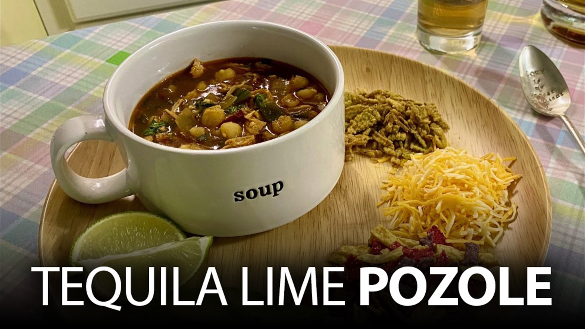 It's National Tequila Day! So we're making a tequila lime pozole to celebrate.