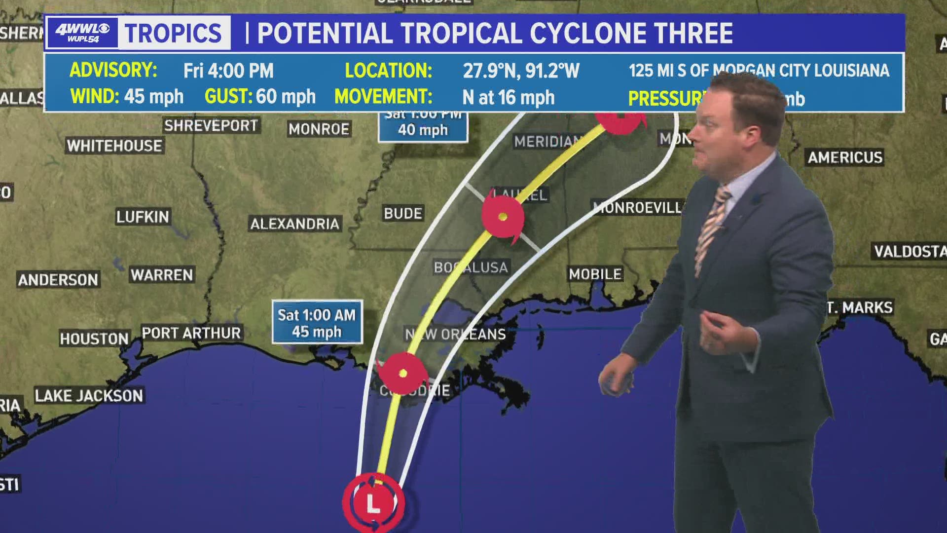 Chief Meteorologist Chris Franklin explains that the weather event is not organized enough to become a named storm yet.