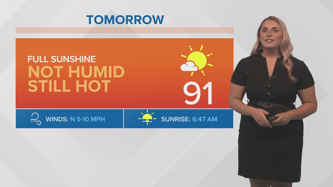 New Orleans weather Humidity goes away but heat sticks around this