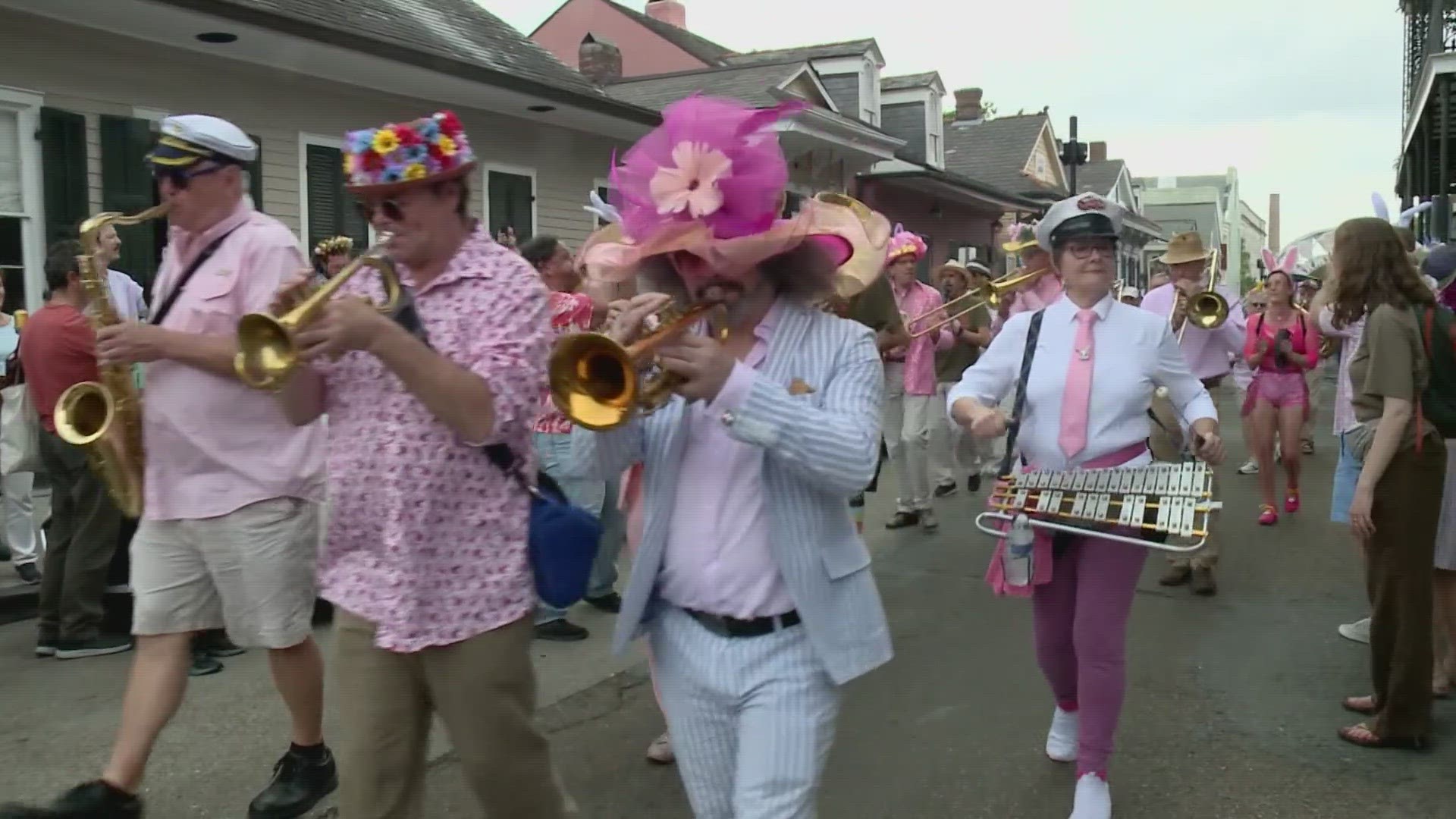 Easter Parades rolls through the French Quarter