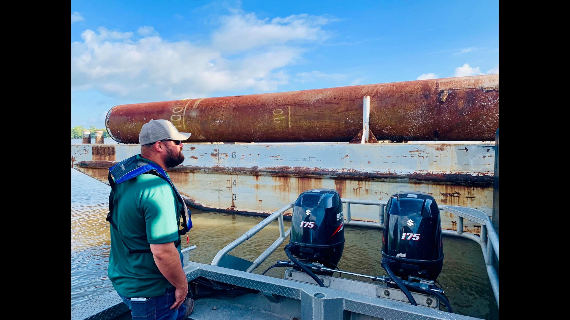 Crews race to sink barge in Bayou Chene before Morganza Spillway opens