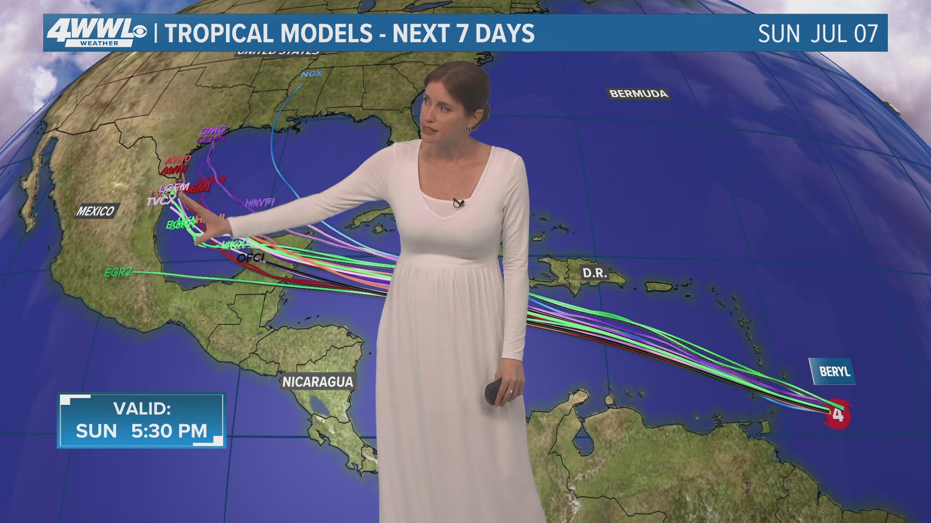 Sunday 5 PM Tropical Update: TD 3 forms in Gulf as Beryl races toward ...