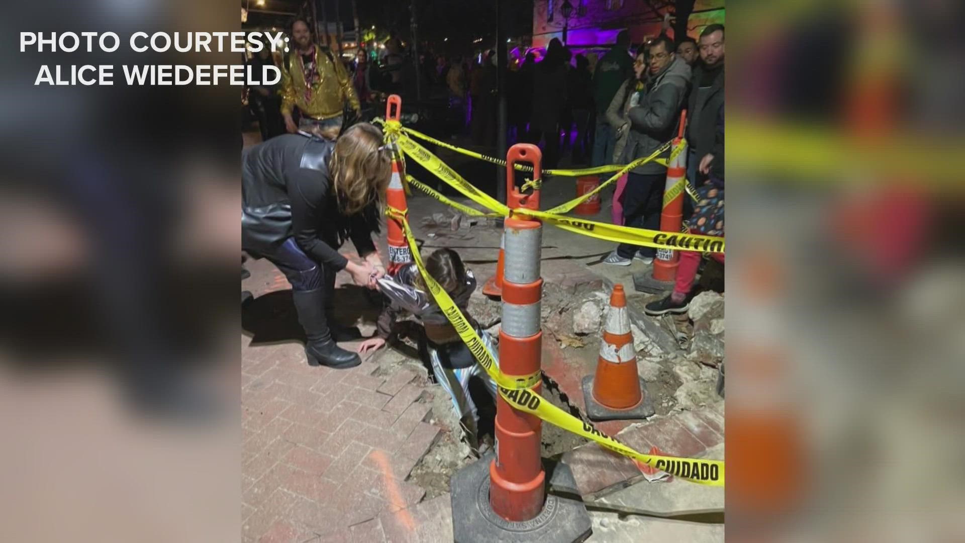 As parades start to roll, krewes and parade-goers have to watch out for hazards such as unfinished construction and unpaved potholes.