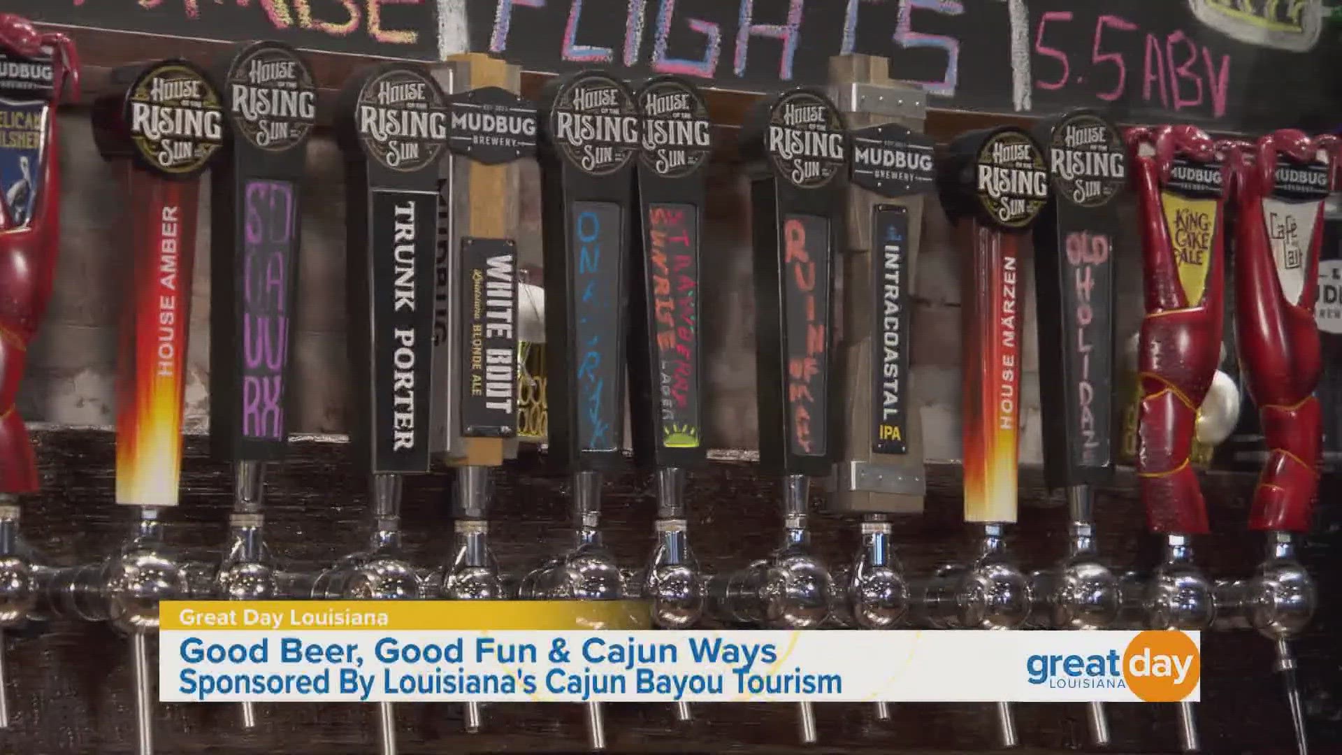 When you come on a One Tank Trip to Louisiana's Cajun Bayou, you can tour Mudbug Brewery and sample the product in their tasting room.