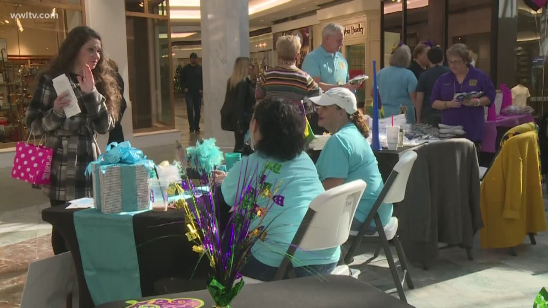 Four Metairie krewes recruited members at the Lakeside Mall on Saturday ahead of the start of carnival season.