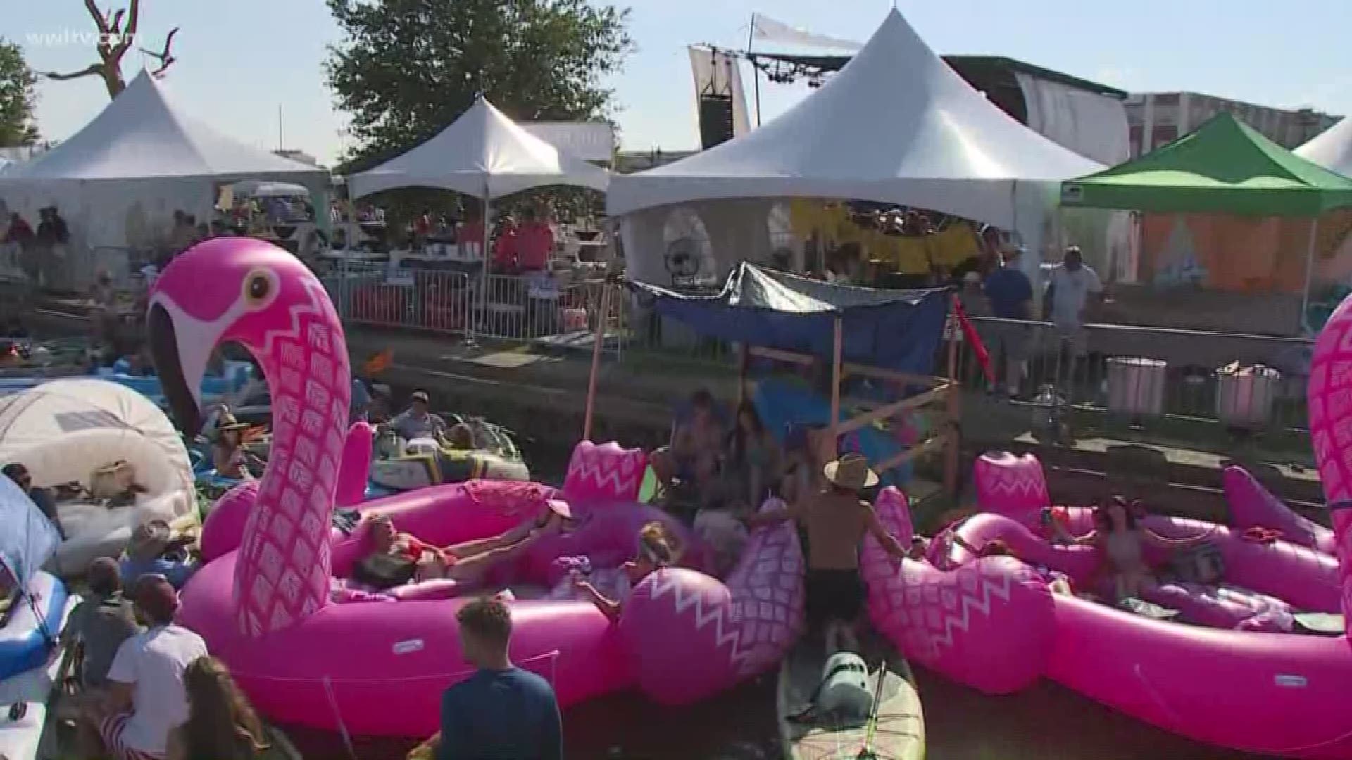 Despite seemingly receiving a deadly blow after a violent storm laid its festival grounds to waste Friday, the fest went on Saturday under sunny skies. 