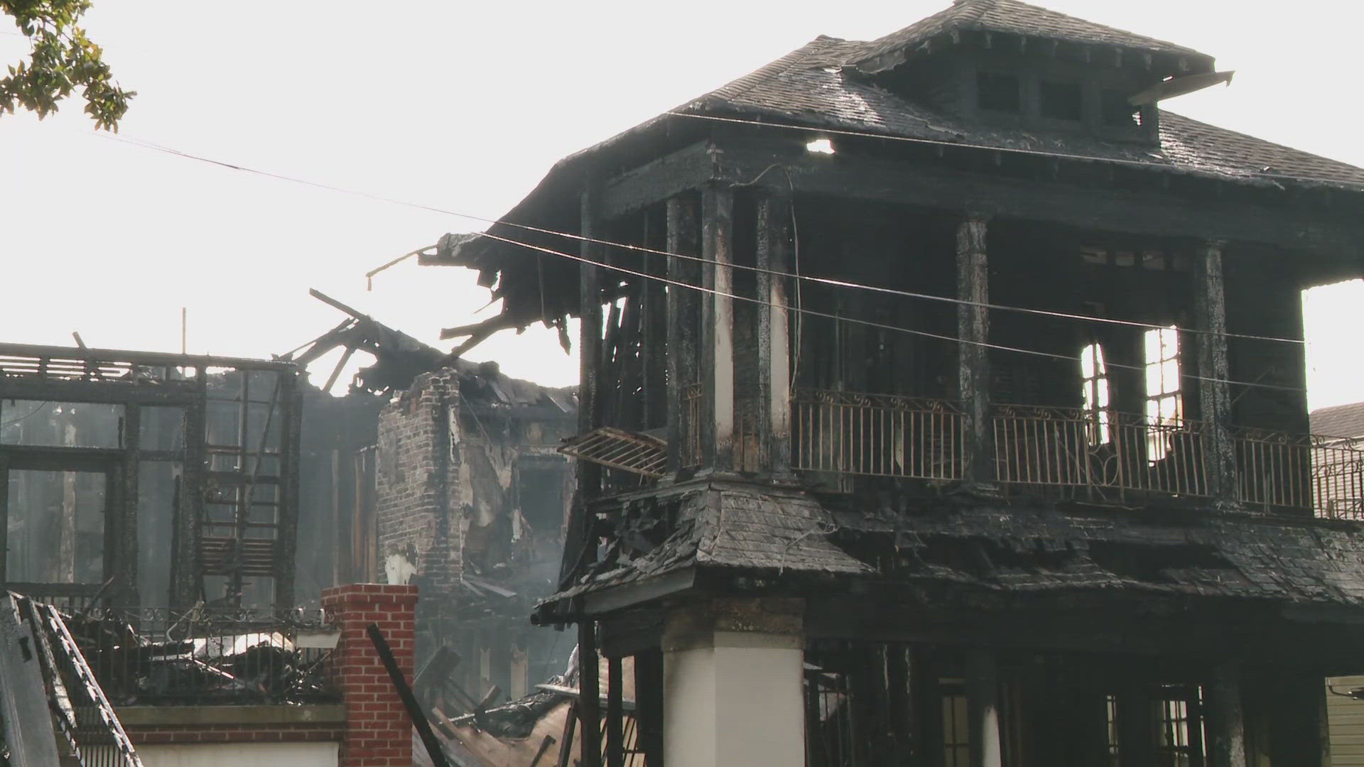 A couple and their dog were peacefully sleeping during the early hours of Wednesday morning, when the crackle of flames tore through their peaceful silence.