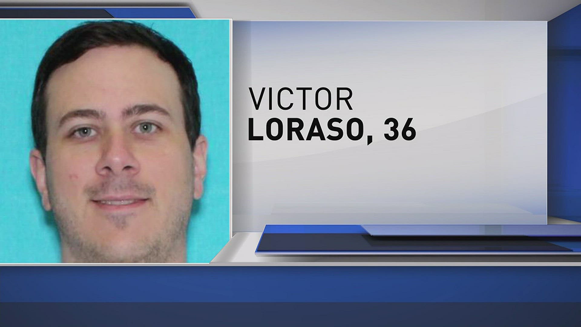 Victor Loraso, 36, was arrested on three counts of distribution of sexual abuse images/videos of children (under the age of 13).