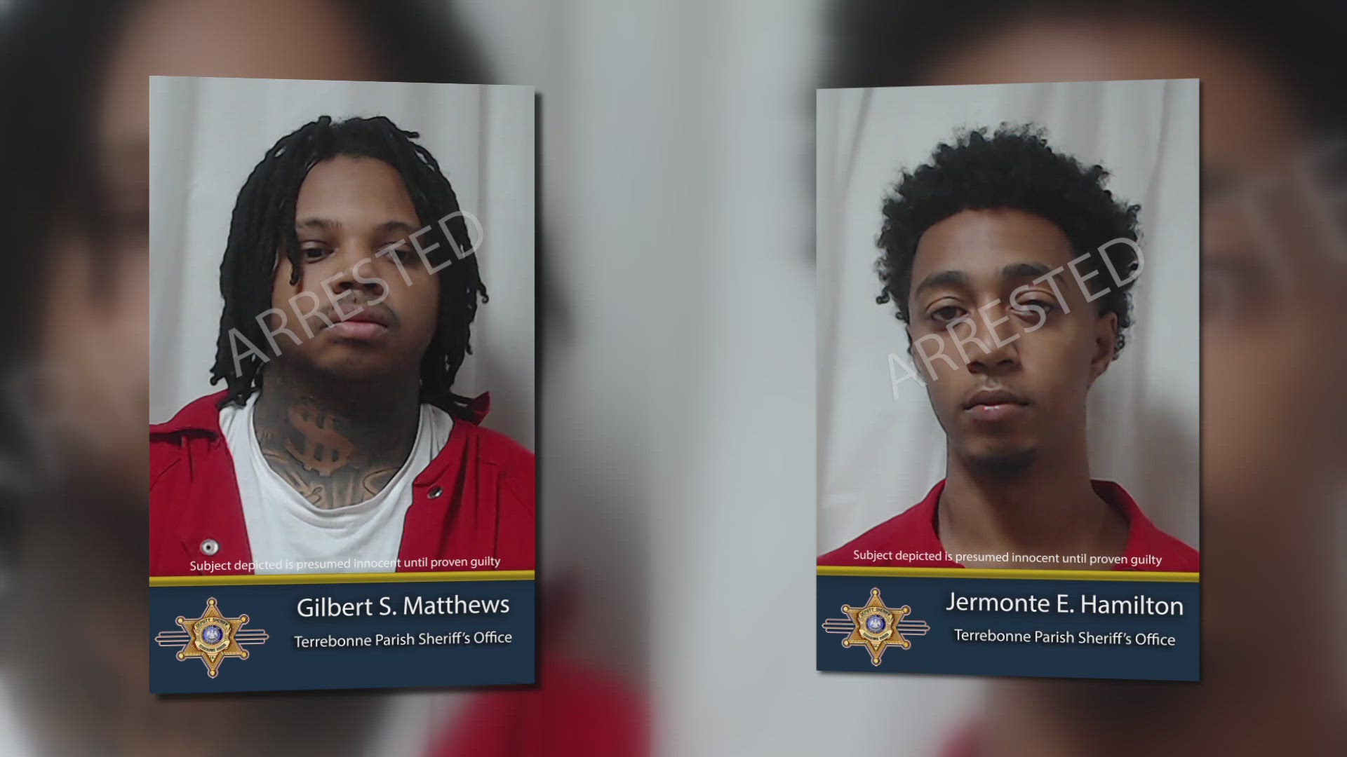Two men are arrested for allegedly robbing an ATM while it was being serviced by a repairman.