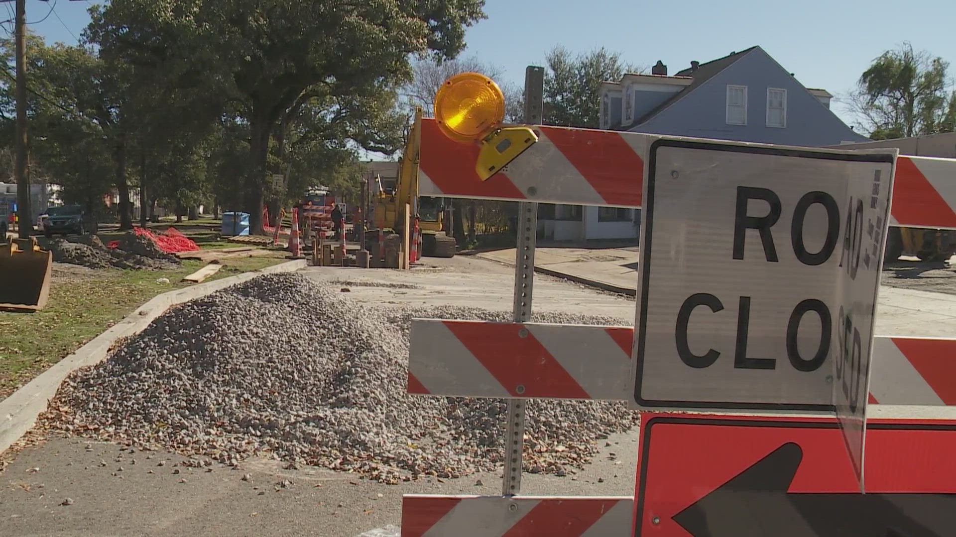 A major repair is now underway by the Sewerage and Water Board of New Orleans on the infamous hole along Esplanade Avenue.