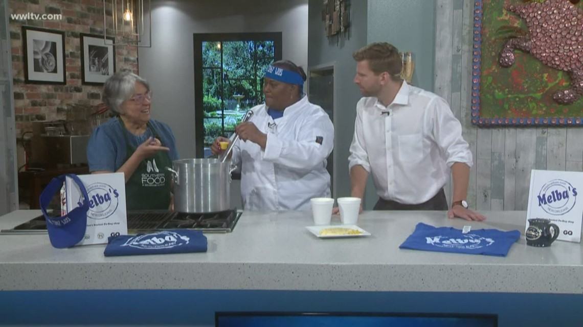 In the kitchen Making corn grits with Melba's & SOFAB