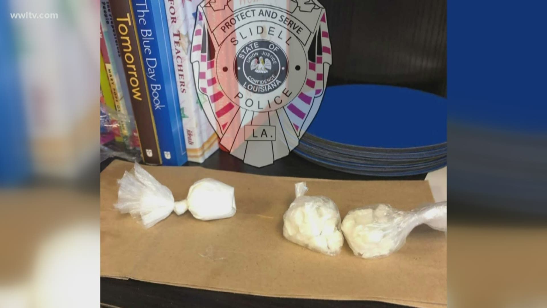 A school resource officer at a Slidell kindergarten was reportedly alerted to the situation when a teacher noticed the 5-year-old had a bag of white powder.