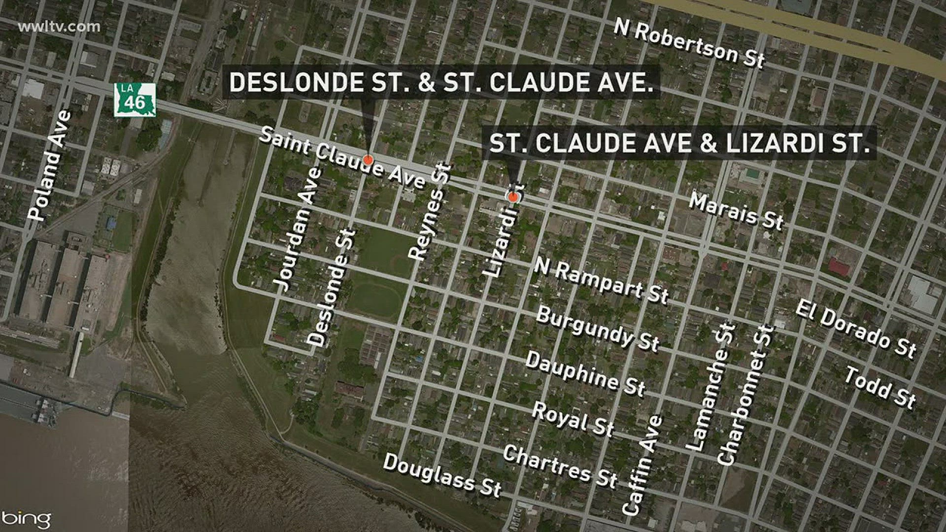 Two shootings four blocks apart on St. Claude Avenue