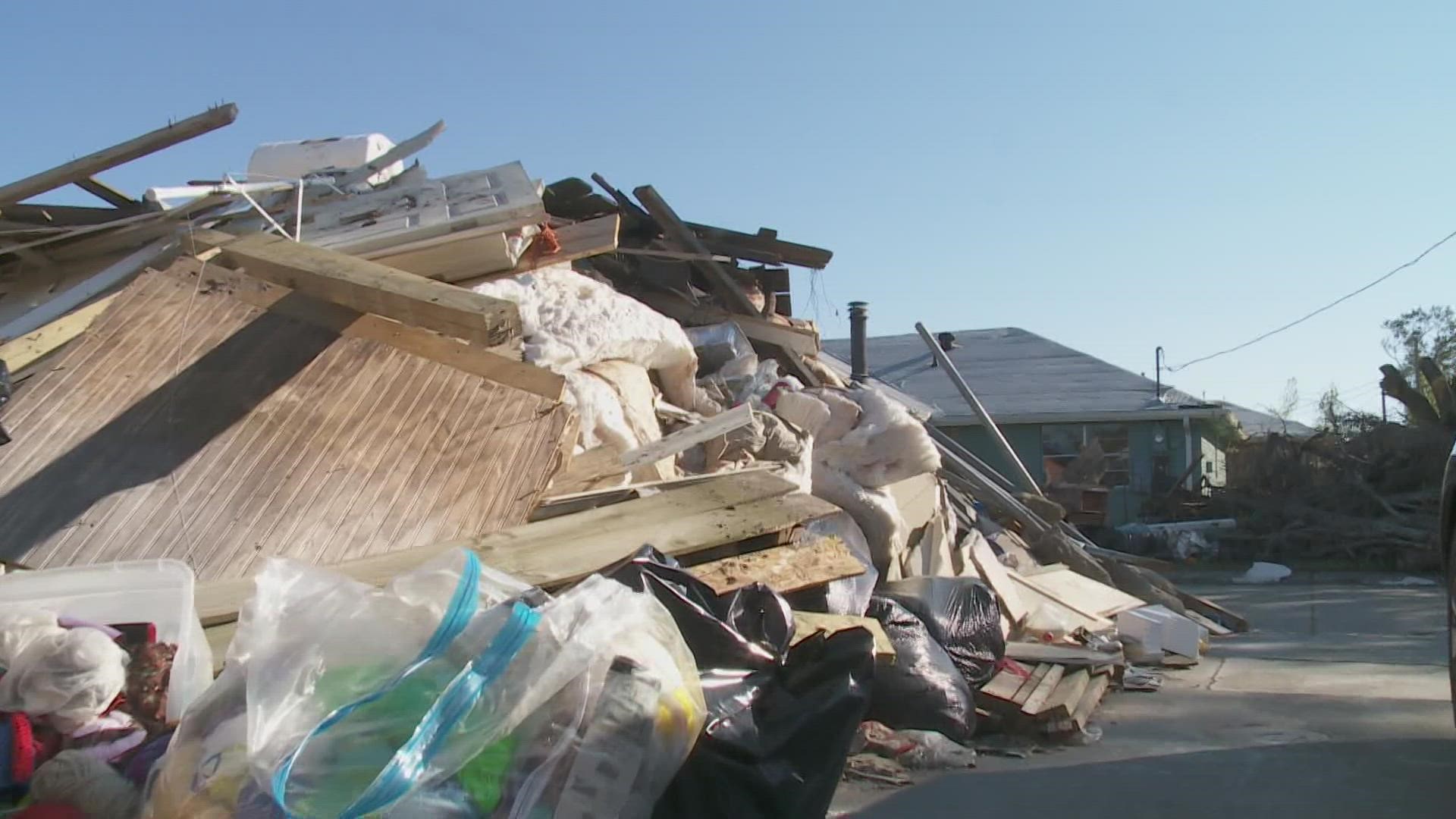 Residents are very angry as the mountains of debris from Hurricane Ida continue to pile up higher and higher.