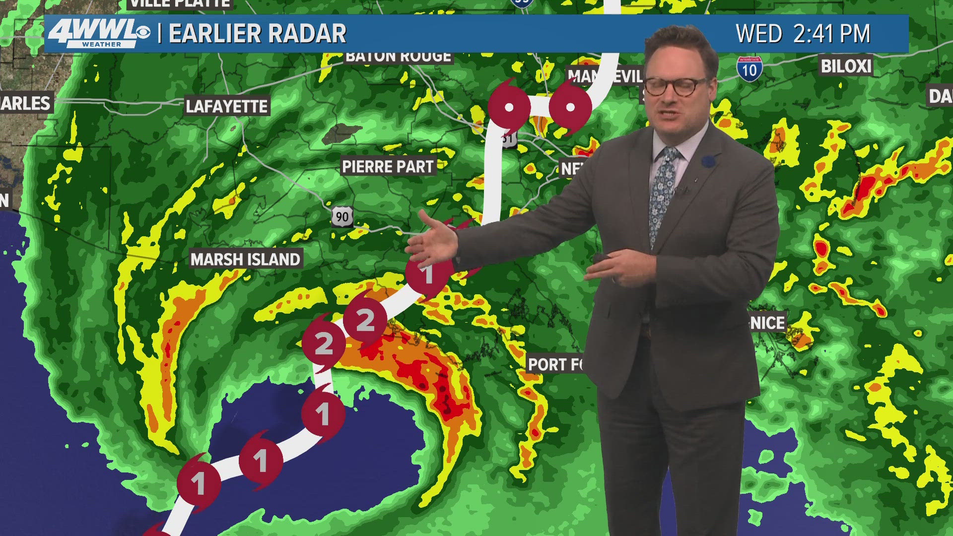 WWL Louisiana's Chris Franklin recaps Hurricane Francine's odd journey through Louisiana