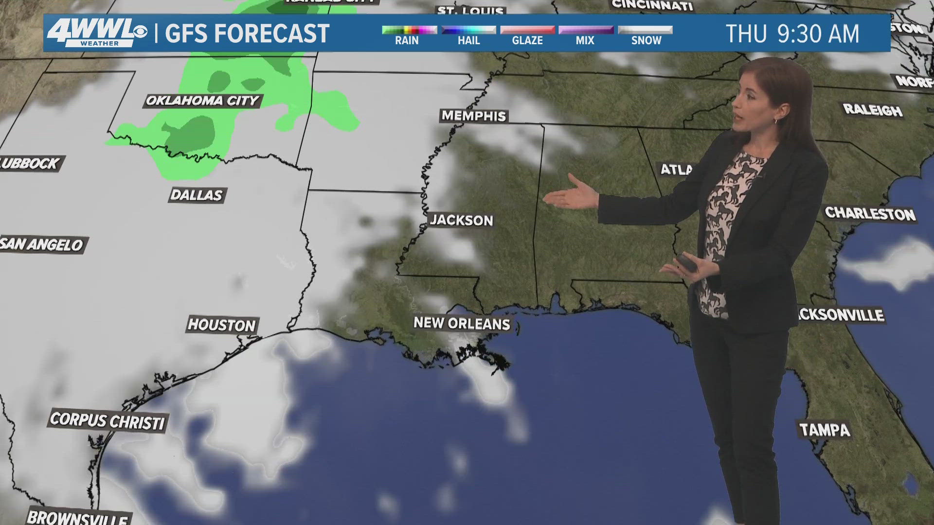 Meteorologist Alexandra Cranford has the forecast at noon on Wednesday, April 24, 2024.
