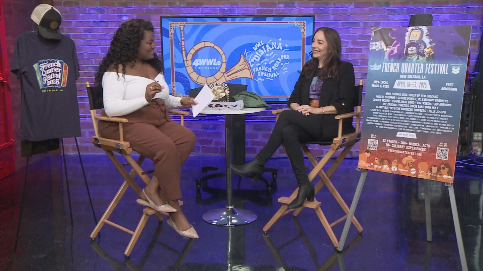 WWL Louisiana's Whitney Miller sits down with French Quarter Festival CEO Emily Madero to talk about all the wonderful food, music, and events you can catch.