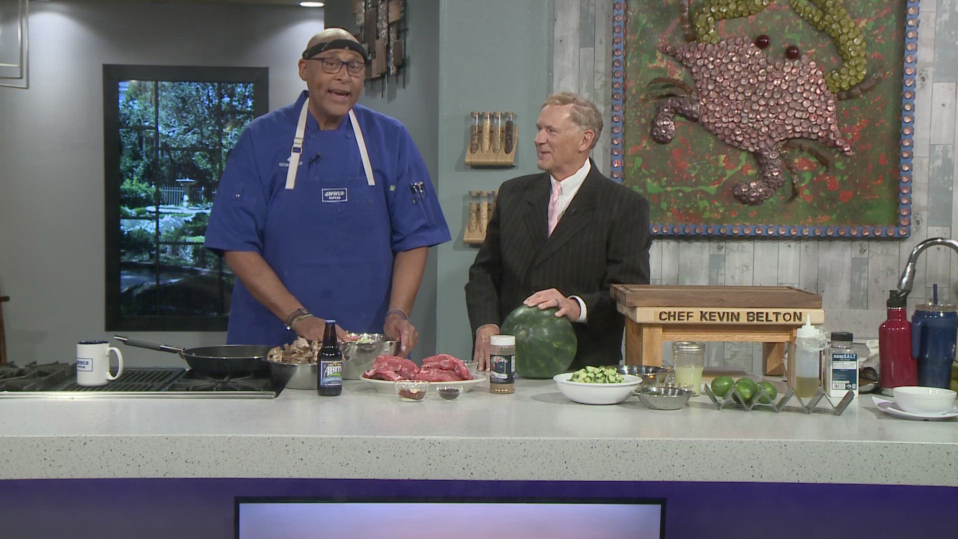 Chef Kevin Belton is in the WWL Louisiana kitchen cooking up BBQ rib tacos and more.