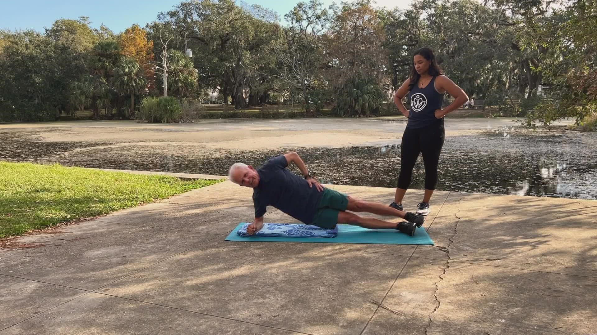 Mackie and April show you another way to exercise your core.