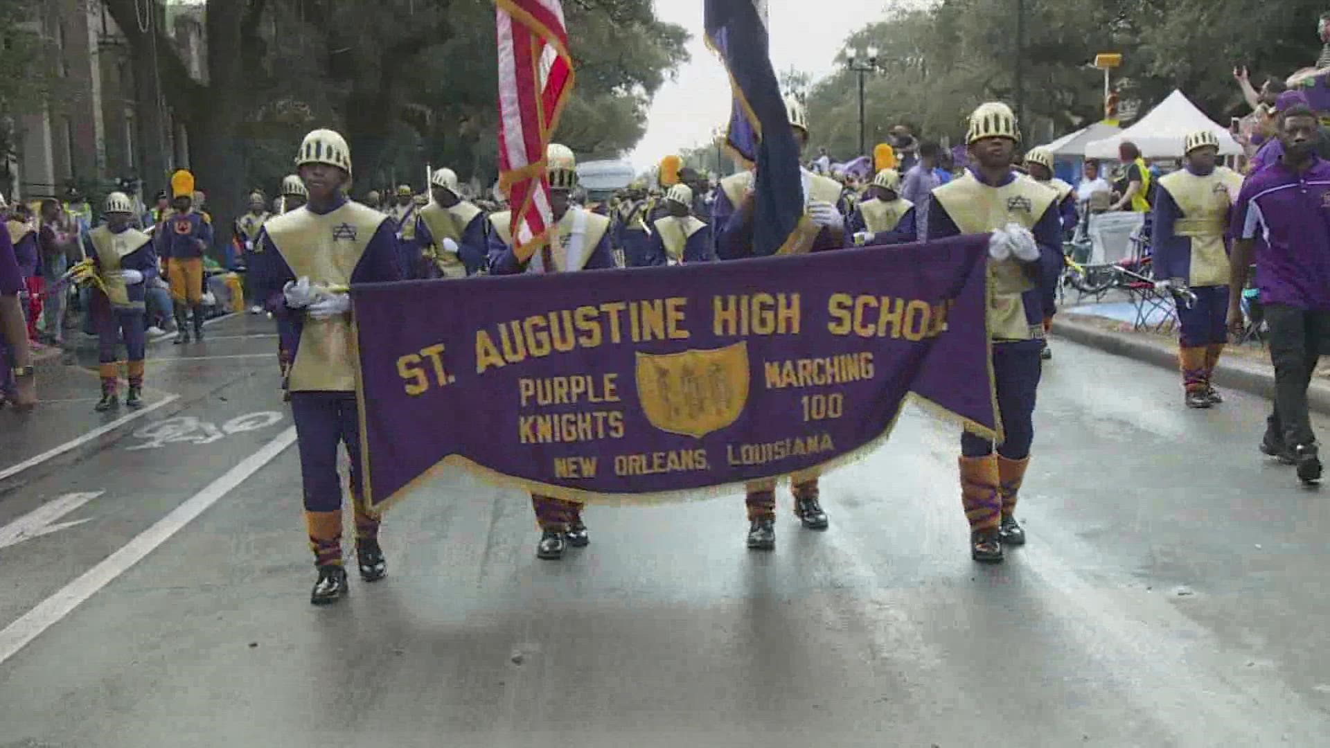 As Rex celebrates 150 years they also highlight and celebrate the bond with the St. Augustine High school Marching 100 band.