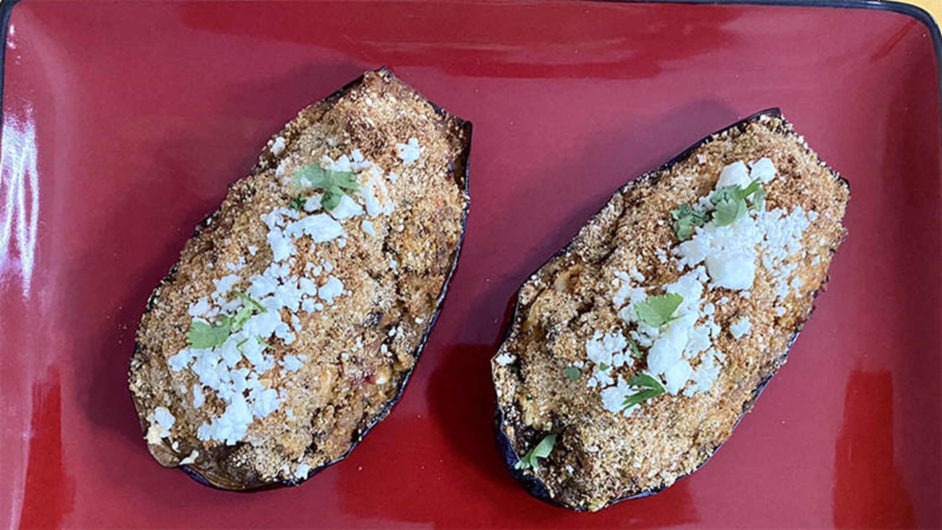 Chef Kevin Belton is showing us how to spice things up with some Spicy sausage stuffed eggplants.