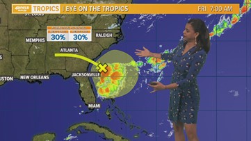 An area being watched located off the coast of GA