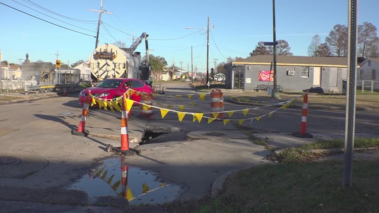Sinkhole forces NOMTOC to adjust parade route for 2023