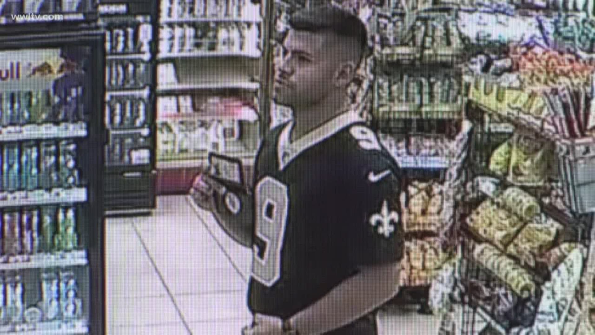 Investigators on the Northshore are searching for a man who allegedly created a disturbance at a gas station convenience store Sunday night, then pulled out some sort of badge after store employees confronted him, according to Karole Miller, a Mandeville police officer.