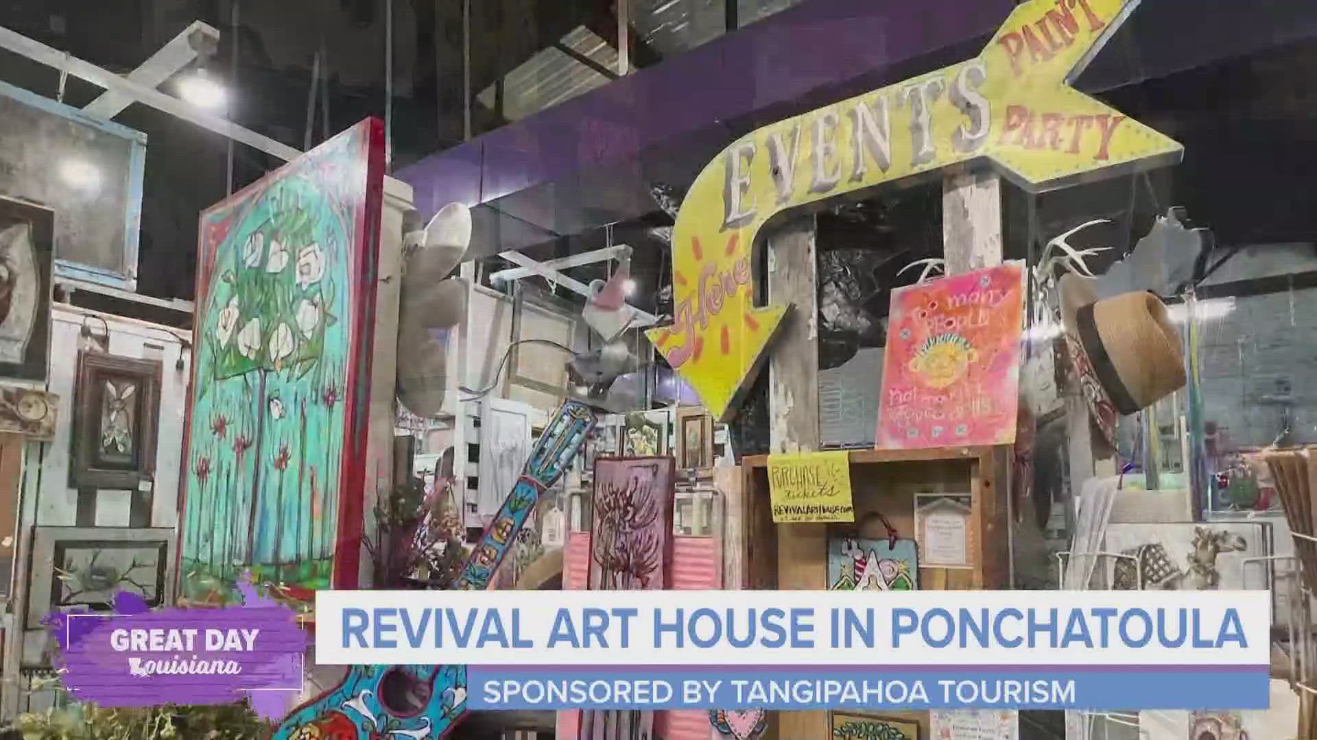 Did you know there's a beautiful art scene to explore in downtown Ponchatoula including Twin Steeples Creative Arts Center and Revival Art House?