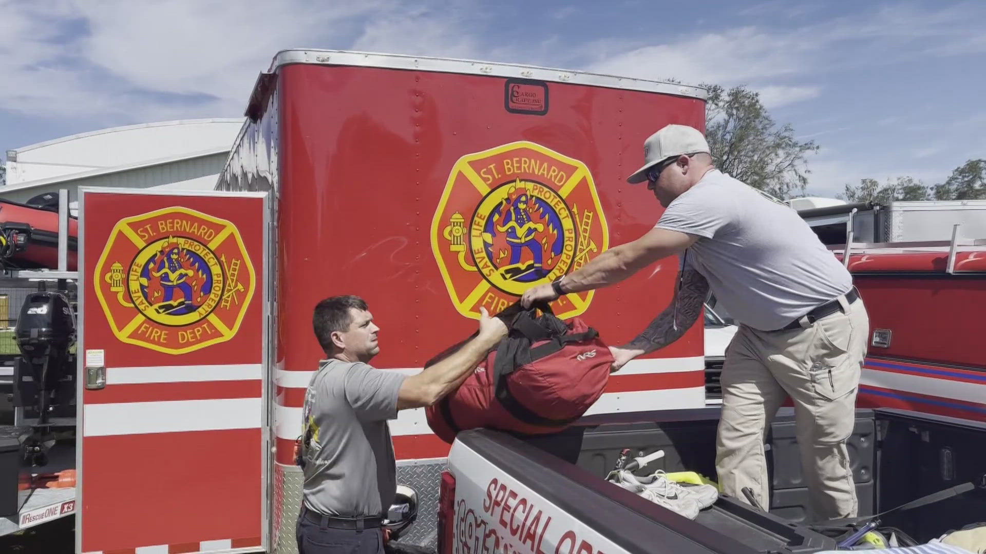 WWL Louisiana's Paul Murphy reports that firefighters from the New Orleans area say they are well trained and ready for what may come.