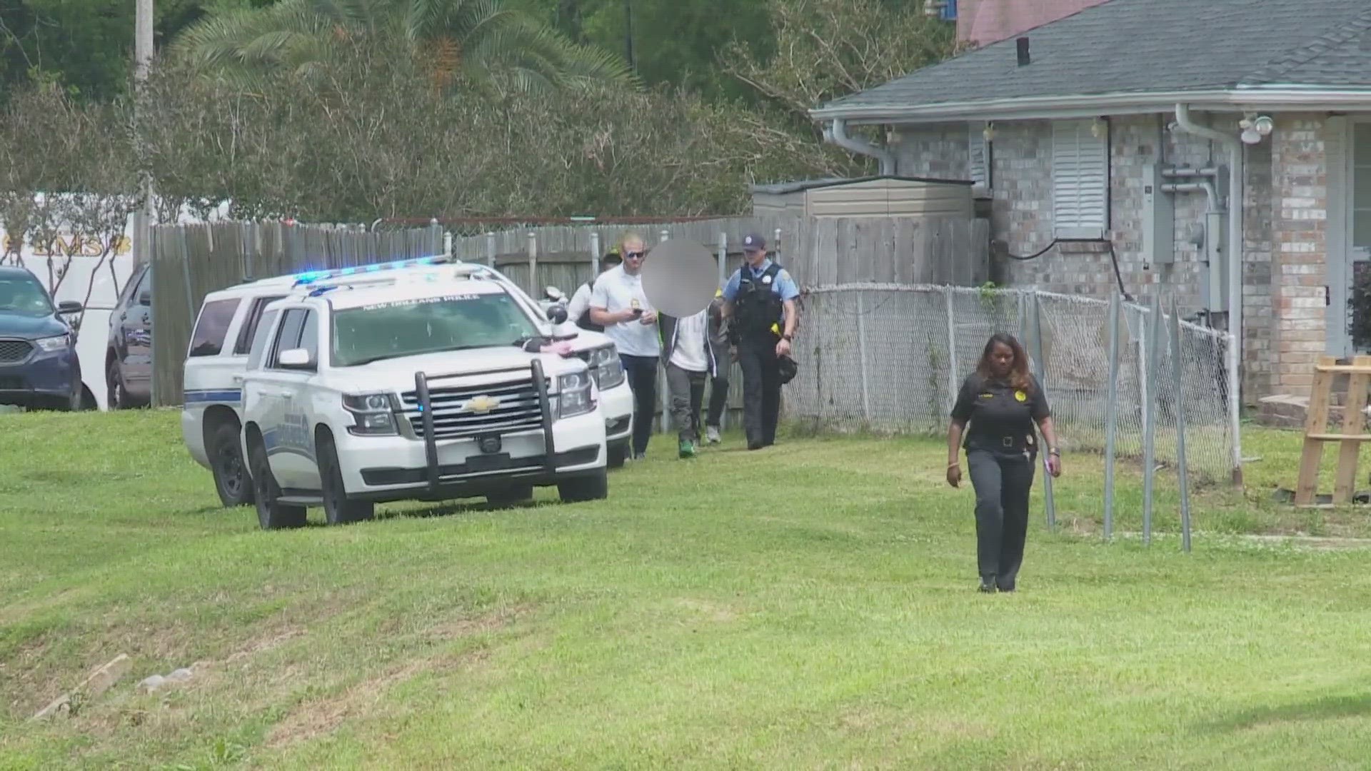 An elementary school in New Orleans East was put on temporary lockdown after a chase of a suspected stolen car ended near Fannie C. Williams' campus.