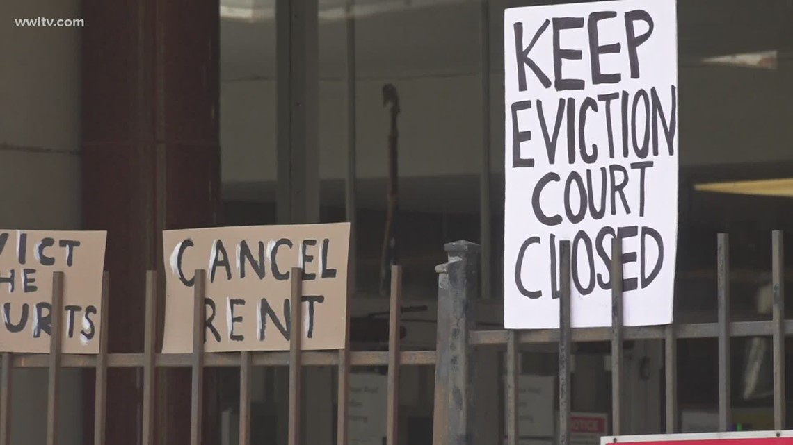 Protest Against Evictions Shuts Down Court | Wwltv.com