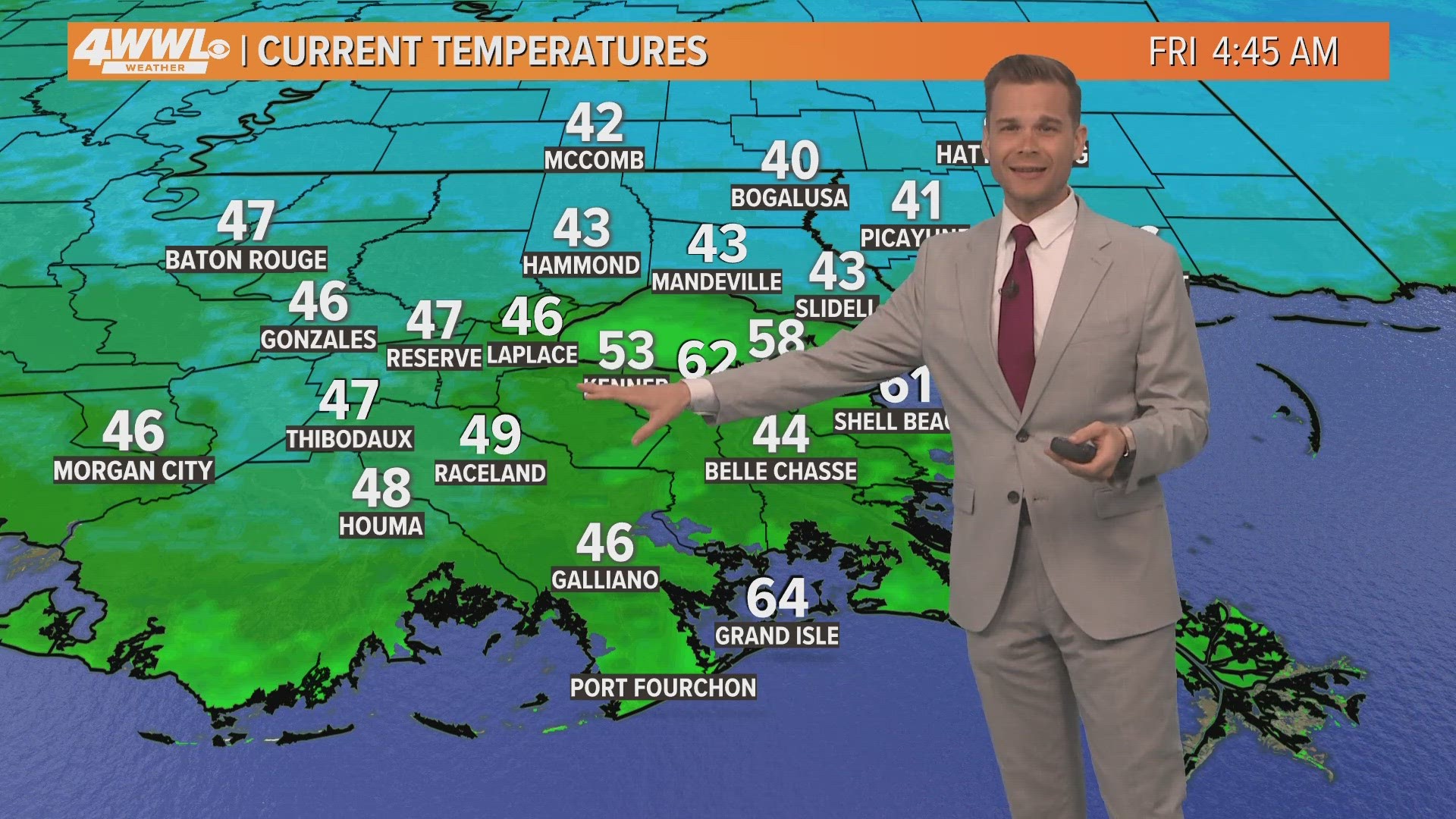 WWL Meteorologist Payton Malone gives a weather update ahead of Easter Sunday.