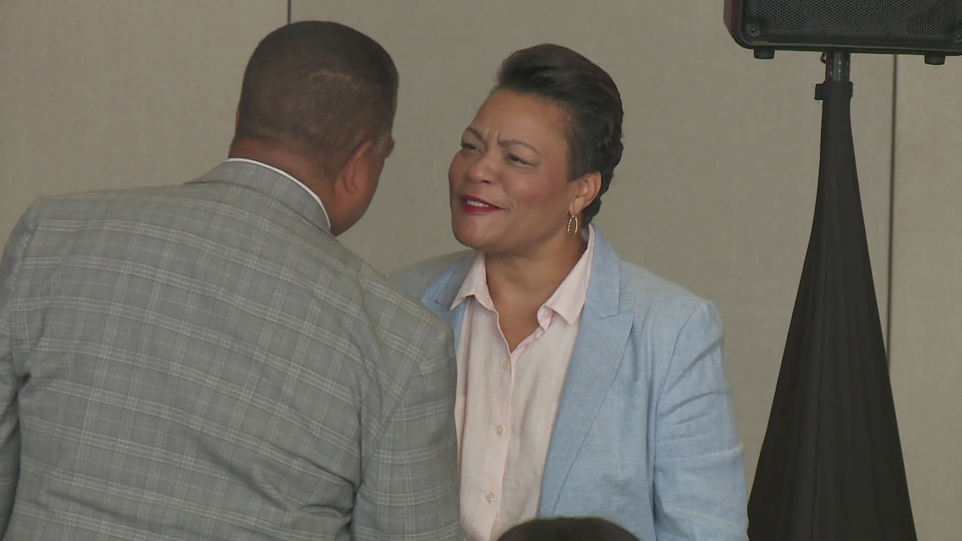 Embattled New Orleans Mayor LaToya Cantrell was among the speakers at The Urban League Conference.